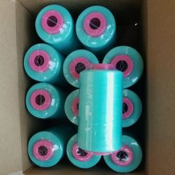 12 PCS AQUA ACcSerger Overlocker Sewing Thread T27 Big Cones 6000 YDS / SPOOL