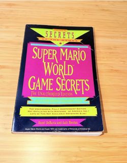 Super Mario World Game Secrets 1991 Prima Strategy Guide Super Nintendo.