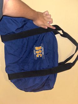 Blue Orange White Buffalo State College BSC Duffel Bag