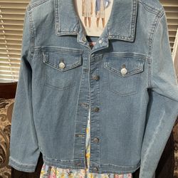 Floral Dress w/Jean Jacket  14/16