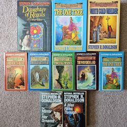 Stephen Donaldson Books: 3 HC & 7 PB