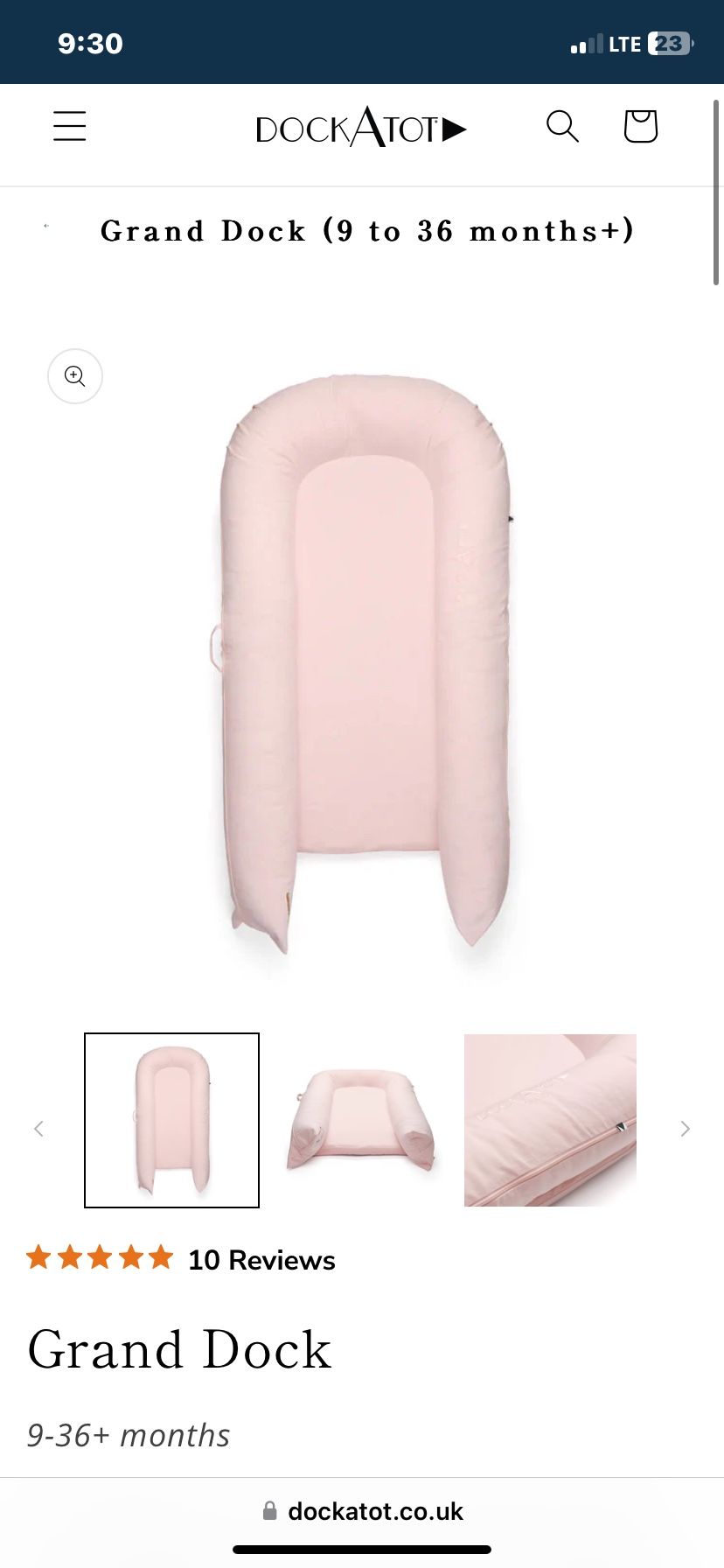 Dockatot Grand (toddler Size) 