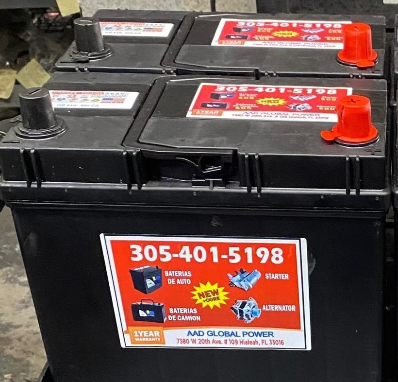 New battery of the group-51R, 1-year warranty