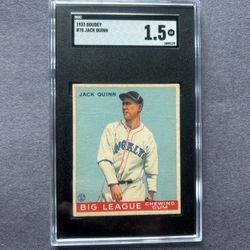 Pre-War 1933 Goudey #78 Jack Quinn . Brooklyn Dodgers Card. Negotiable 