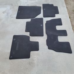 2020-2021 KIA TELLURIDE BLACK CARPET FLOOR MATS RUGS LINERS USED OEM