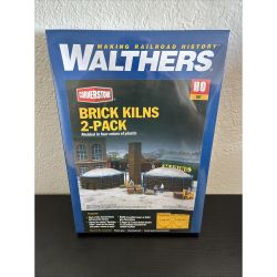 Walthers Cornerstone HO Scale Building/Structure Kit Brick Kilns (2-Pack)