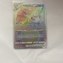 Alolan Vulpix VSTAR Silver Tempest 197/195 Secret Rare - NEAR MINT