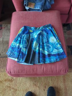 Van Gogh Starry Nights Mini Skirt