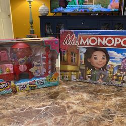 (2) Brand New Toys / Shopkins & Ms. Monopoly . Both Sealed 