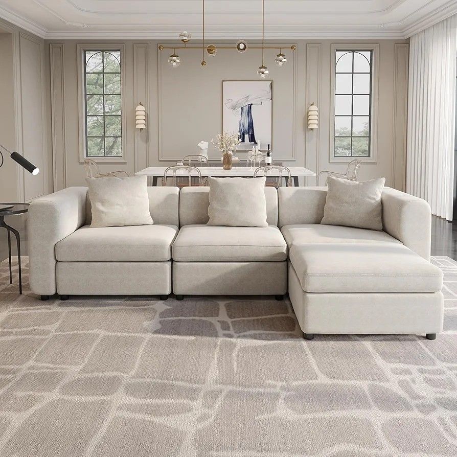 4 Seaters L Shaped Sofa