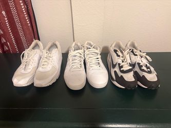 3 Pairs of White Sneakers Bundle Size 11