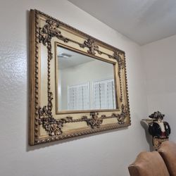 Wood Framed Mirror. 