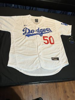 Authentic White Nike Dodgers Jersey