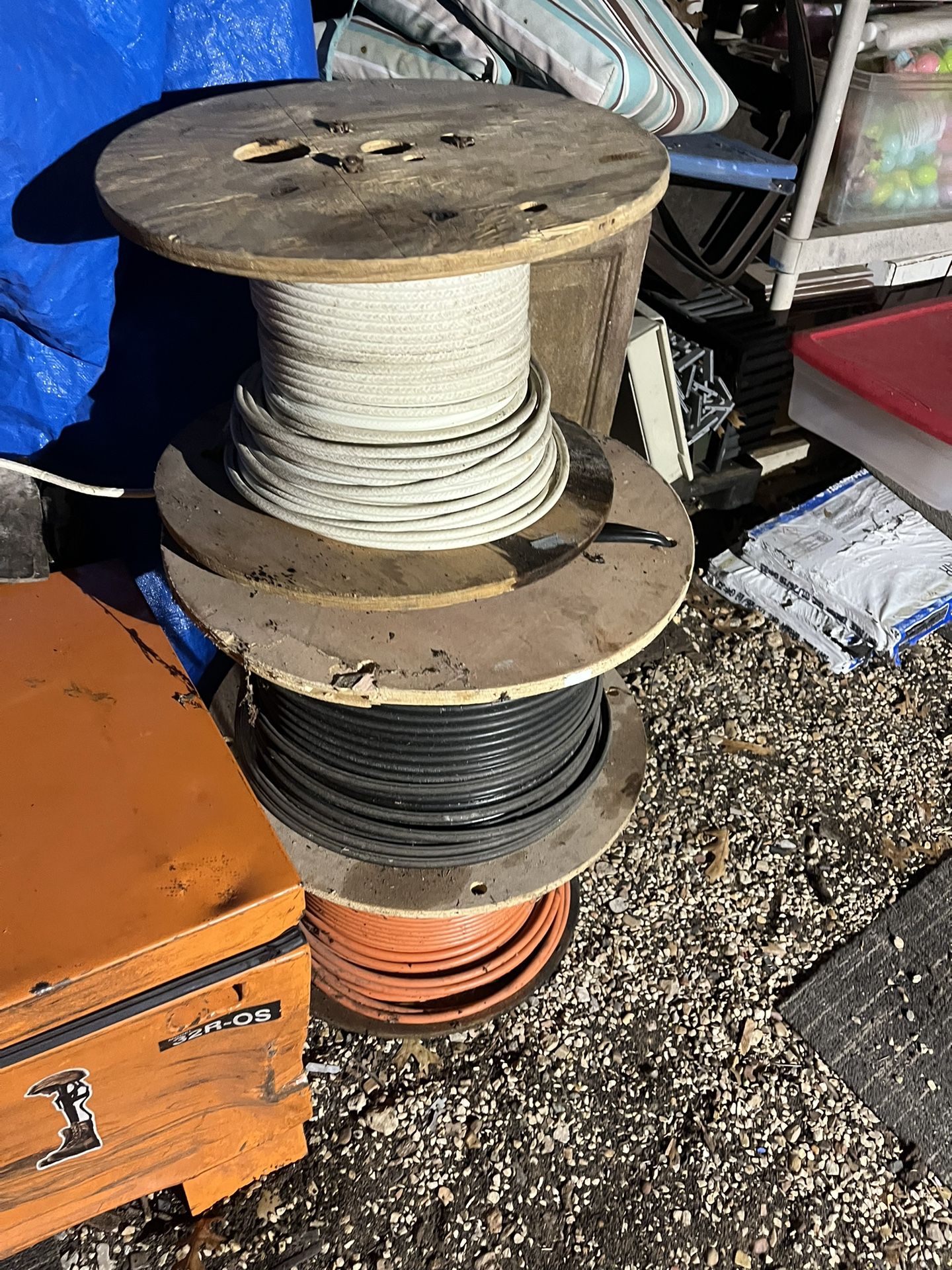 3 Rolls Of Coaxial Cable