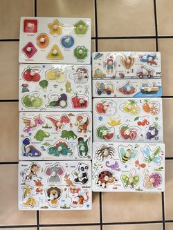 Montessori wooden puzzle