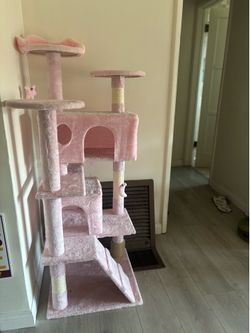New Pink Cat Tree