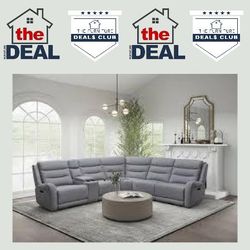 RECLINING SECTIONAL: IN-STOCK CLEARANCE 