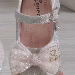 Girls Dress Sparkling Shoes Size 7 New