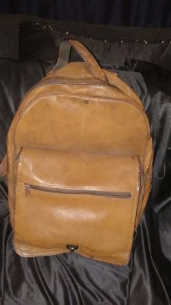Leather back pack