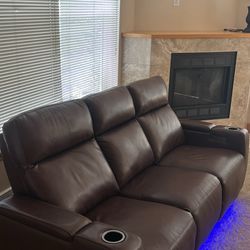 Leather Electric Couch