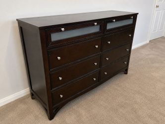 Luxury Modern Dark Wood Dresser