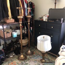 Vintage Gold Finished Lamps