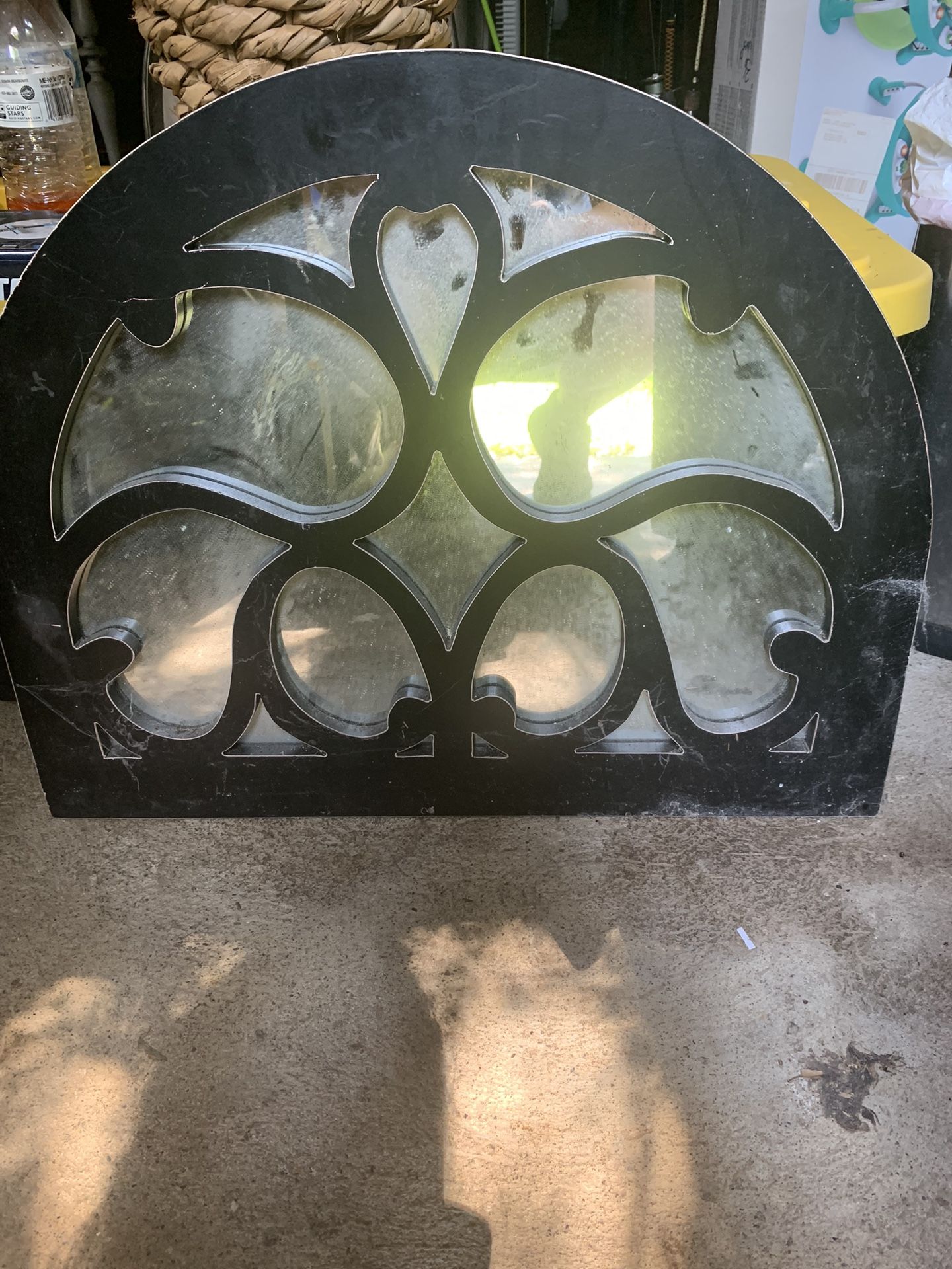 Black Scroll Mirror