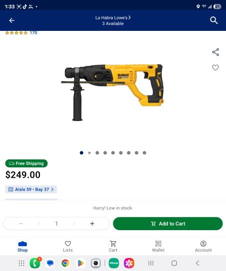 Dewalt 20 Volt Rotary Hammer Sds Plus D Handle