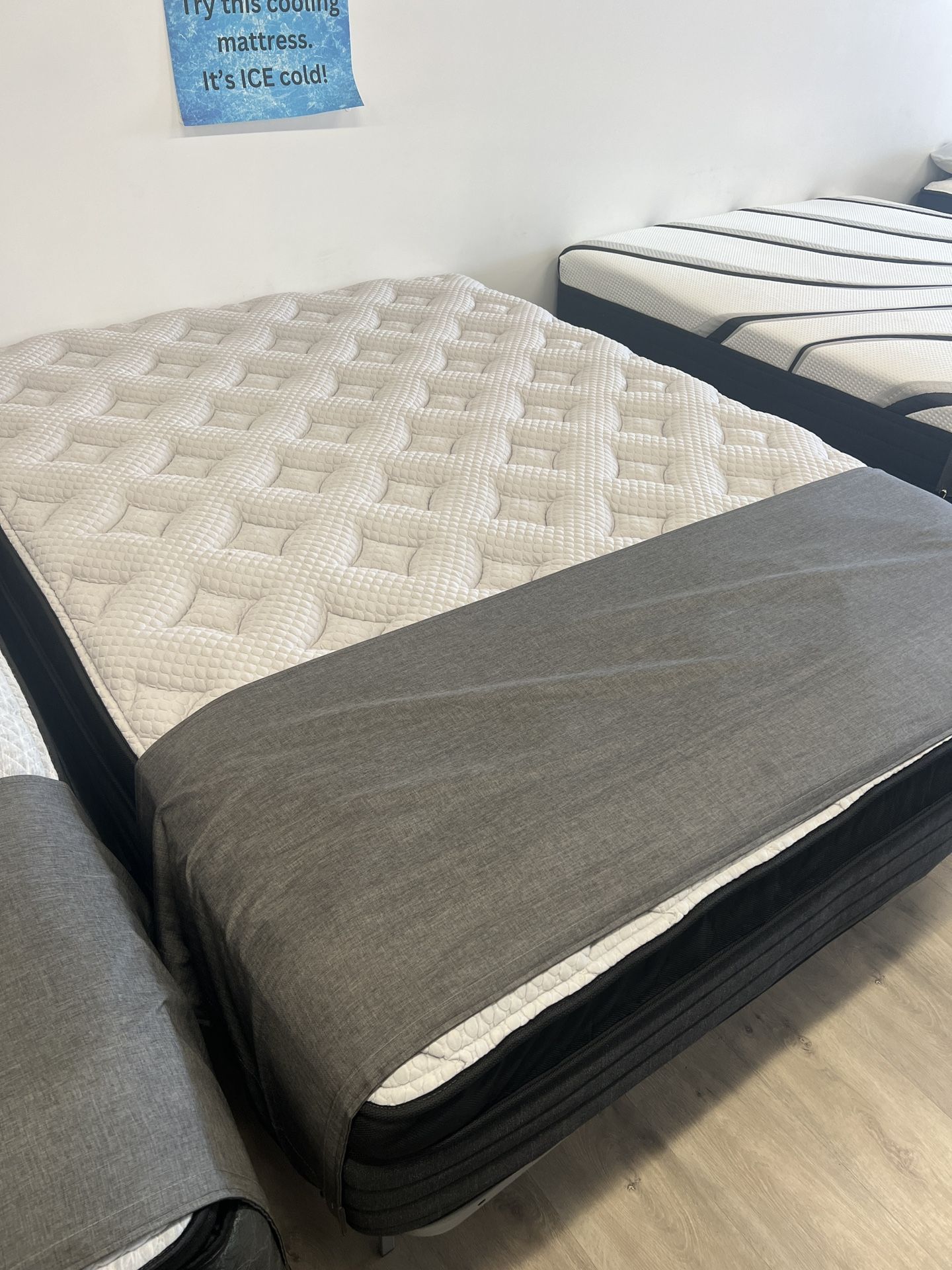 King and Queen Hybrid Luxury Cooling Top Mattress - $10 down payment takes it home