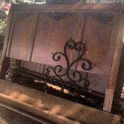 Solid Oak Bed Queen Size