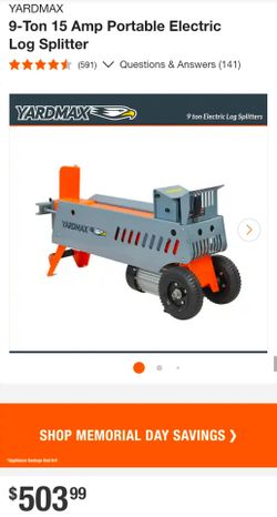9 Ton Log Splitter