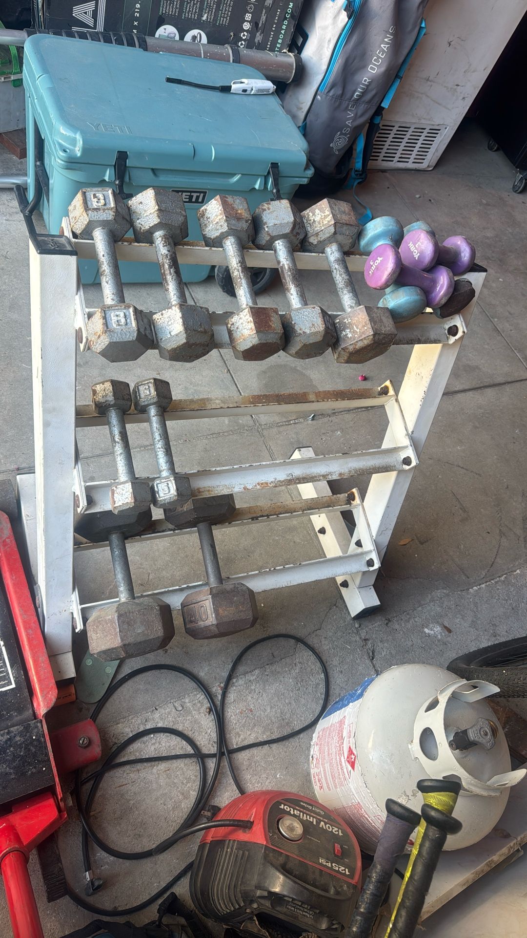Weight Rack & Weights