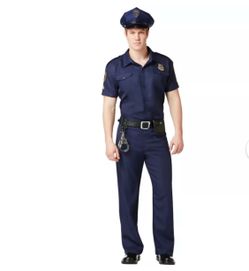 Men's Police Officer Halloween Costume size M