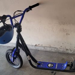 Mongoose Scooter with helmet