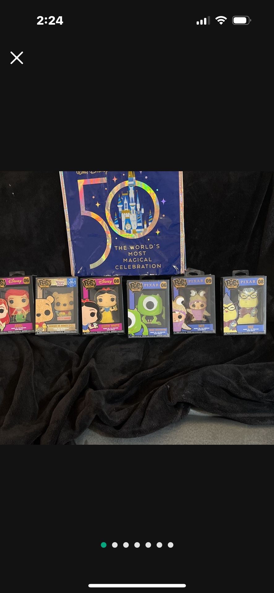 Disney POP ! PINs 🥰 $15 EACH FIRM ! About 4” -More DISNEY - PIXAR IN PROFILE ! 🤩