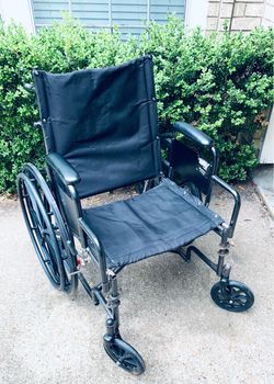 20” Wide Wheelchair preowned in fair condition. No footrest.