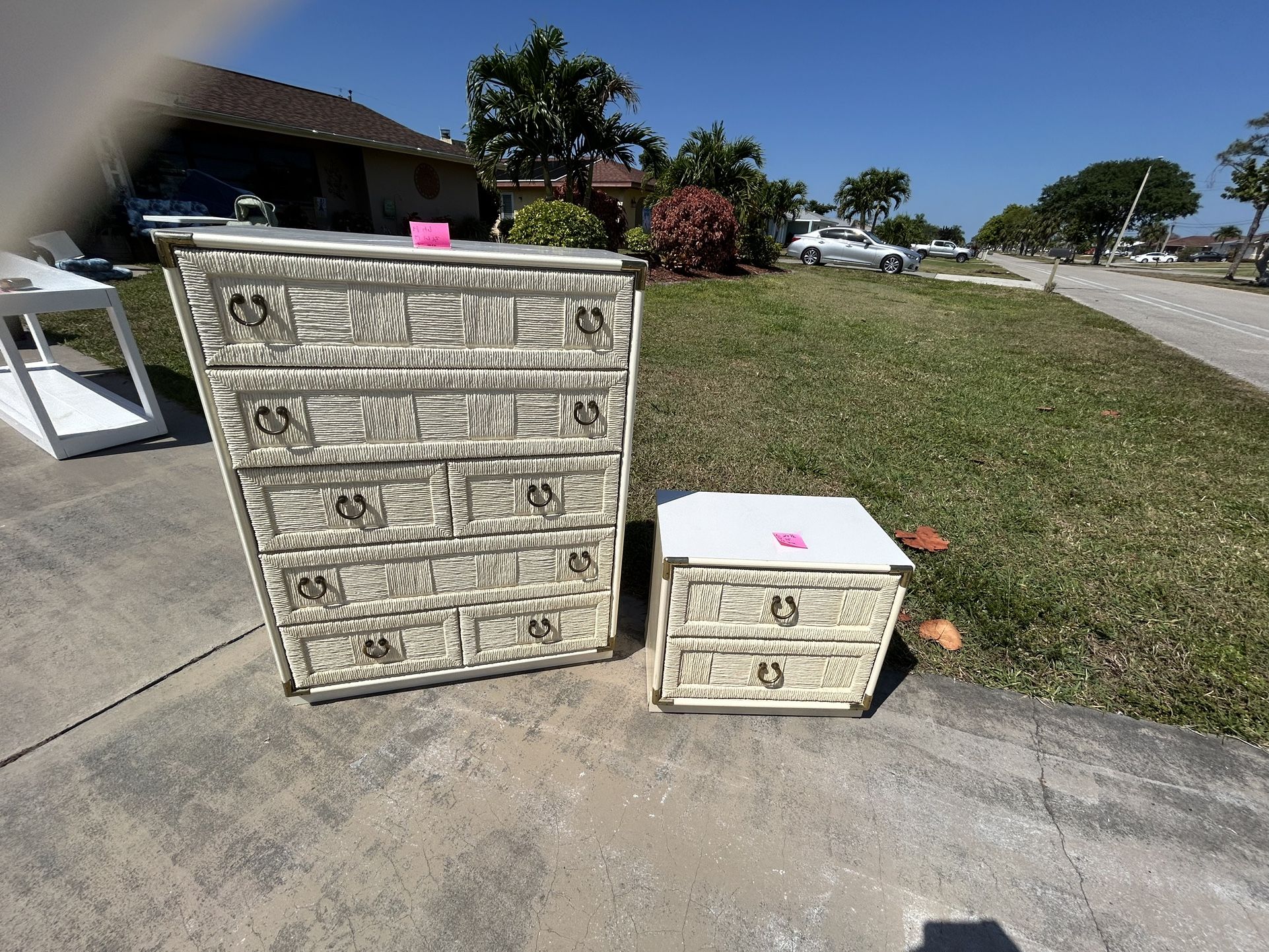 Dresser And One Nightstand 