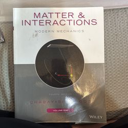 Matter And Interactions
