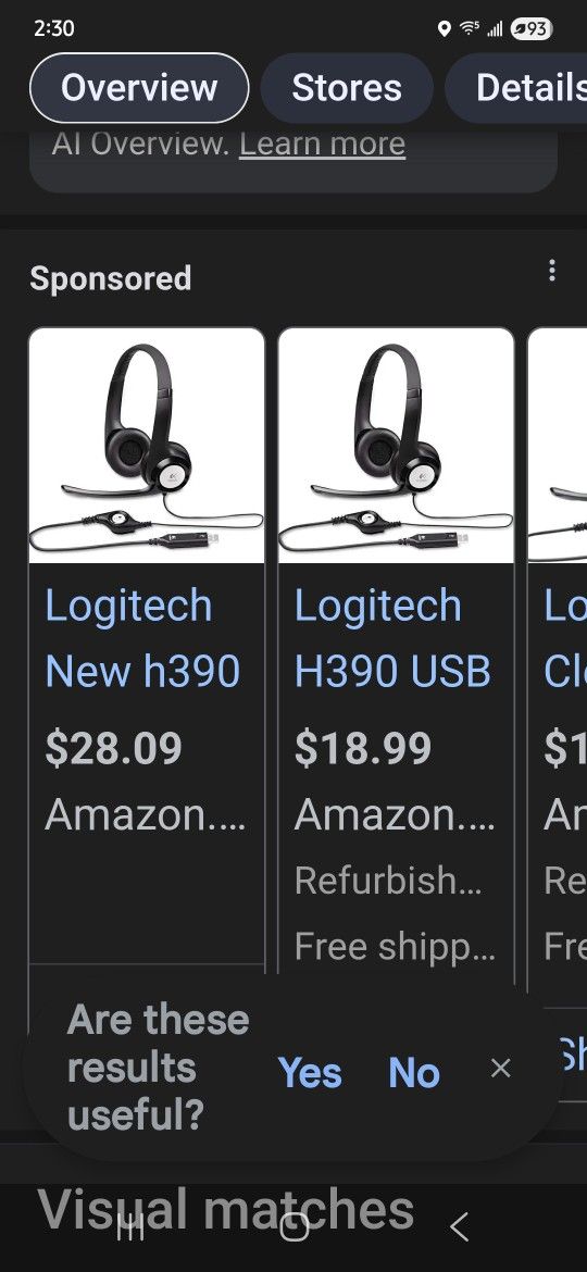 Logitech H390 Compuer Headset