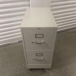 Two Drawer Metal Filing Cabinet 