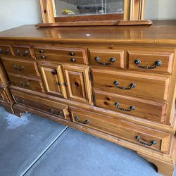 Dresser, Mirror, 2 nightstands