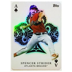 SPENCER STRIDER "ALL ACES" 2023 TOPPS #AA-27, ATLANTA BRAVES PITCHER