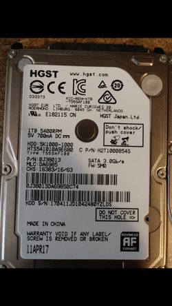 PS4 Hard Drive/Laptop Hard Drive