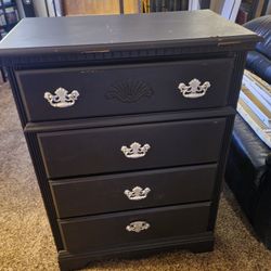 4 Drawer Black Dresser 