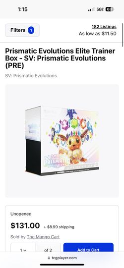 Pokemon Prismatic Etb