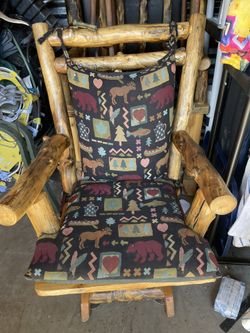Log Style Rocking Chair