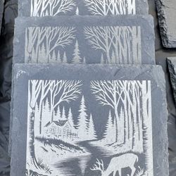 Engraved Slate Coasters 
