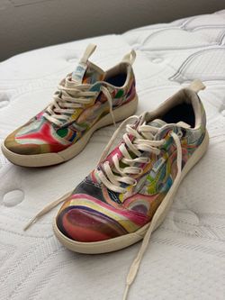 Vans x Chris Johanson Authentic SF Swirl Shoes Men 8.5 Women 10 Multicolor