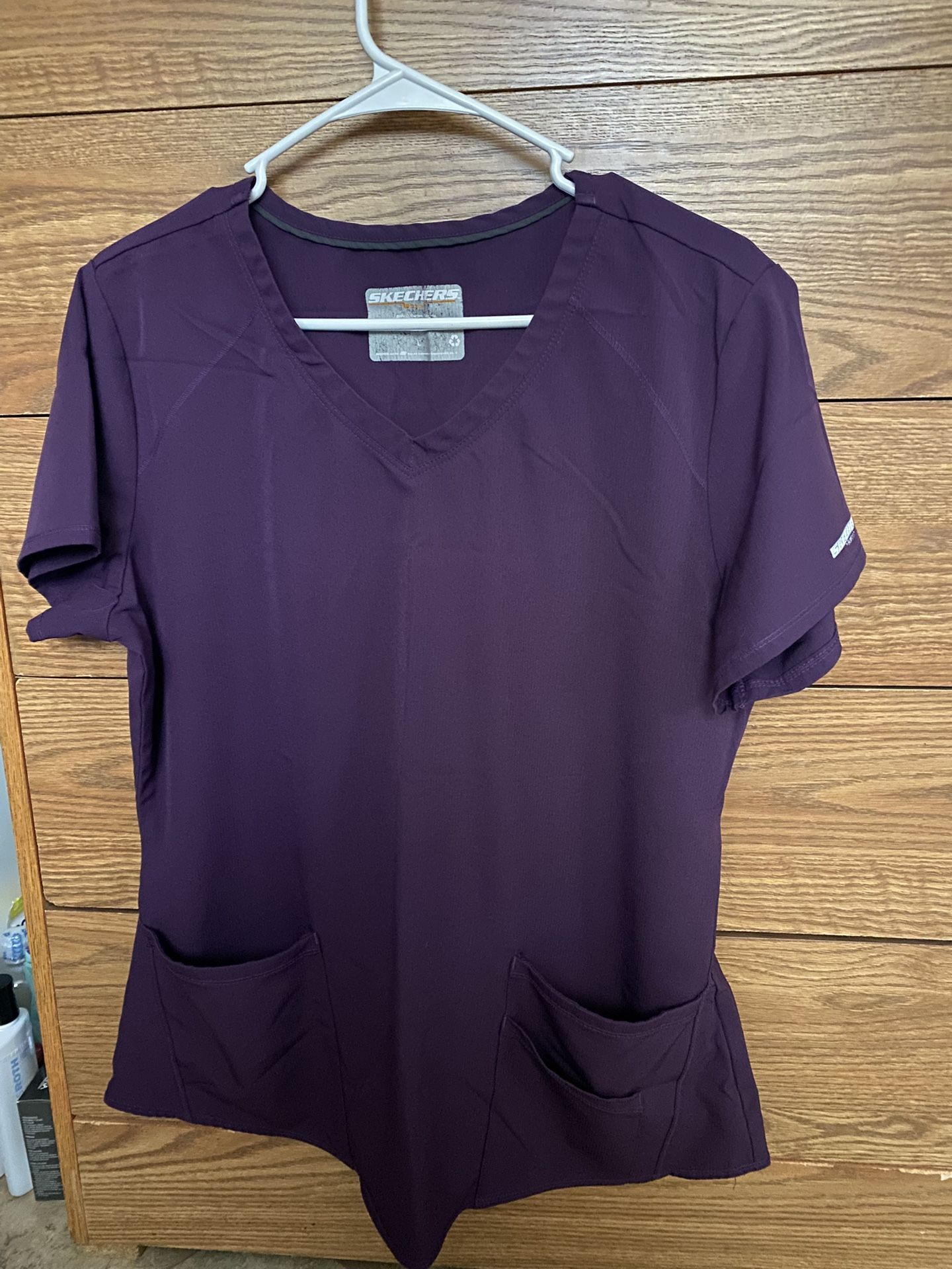 Skechers By Barco Purple Scrubs Set