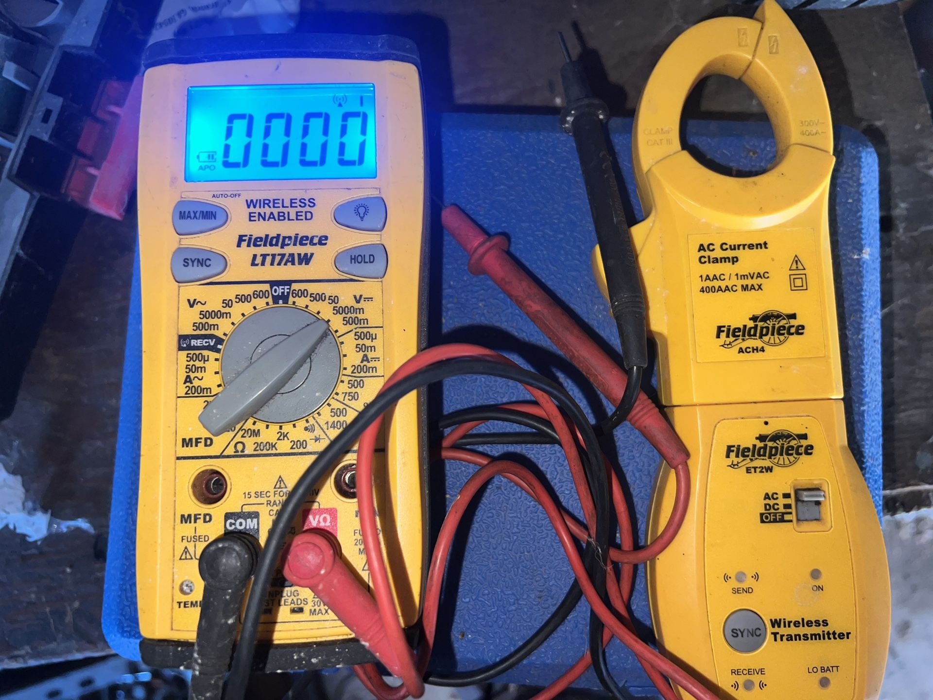 $150 Fieldpiece LT17A  AND Fieldpiece ET2W Fieldpiece ACH4 400 Amp Clamp